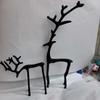 Modern Decorative Black Reindeer Christmas Decoration Christmas Tabletop Ornaments  Table Ornament