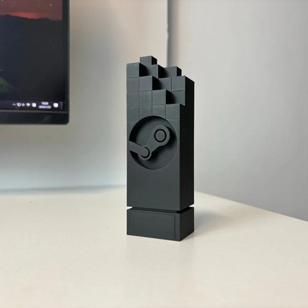 

Computer Desktop 3D Printed Stem Game Trophy Ornament Ornament Toys Trophy Creative Simple Study Room Desktop Ornament чёрный