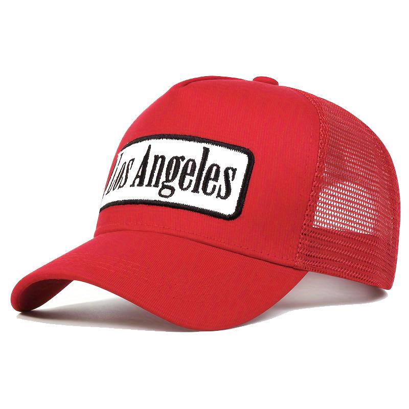 Unisex LOS ANGELES Print Baseball Netz Kappen Frühling und Sommer Outdoor Verstellbare Freizeit Hüte Sonnenschutzhut