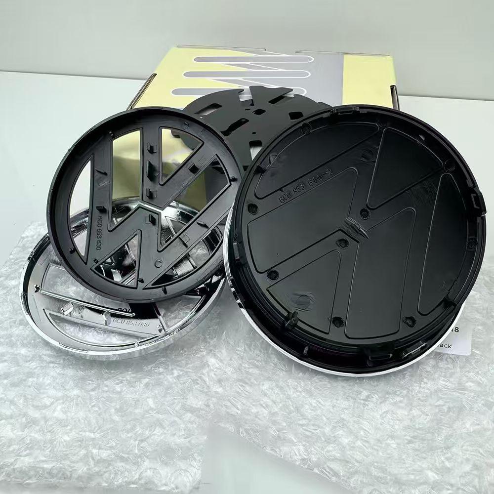 MPSGW1 2pcs 6C0 853 600 For VW Polo 2014-2018 Car Logo Emblem Hood Front And Rear Tail Mark Rear Badge Modification Accessories