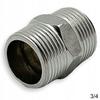 3/4 Inch Chrome Nipple with Flat Face, Steel