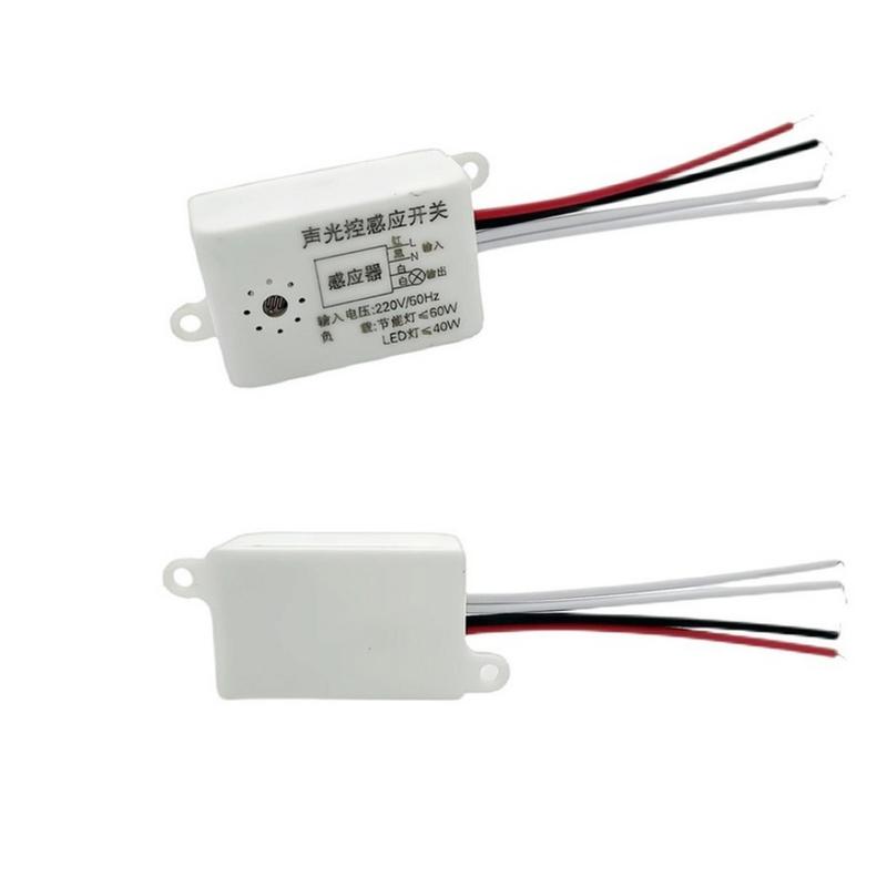 TxxCvv Home Improvement Smart Switches Module 220V Detector Sound Voice Sensor Intelligent Auto on Off Light Switch Accessories