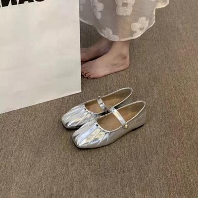 Mary Jane Damenschuhe 2024 neuer Sommer Abendbrise sanfte Umstandssandalen flache Einzelschuhe mit Rock kleine Lederschuhe