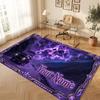 Abstract Personalized Theme Crystal Velvet Floor Rug Personalized Custom Name Text Warm Carpet Home Decoration