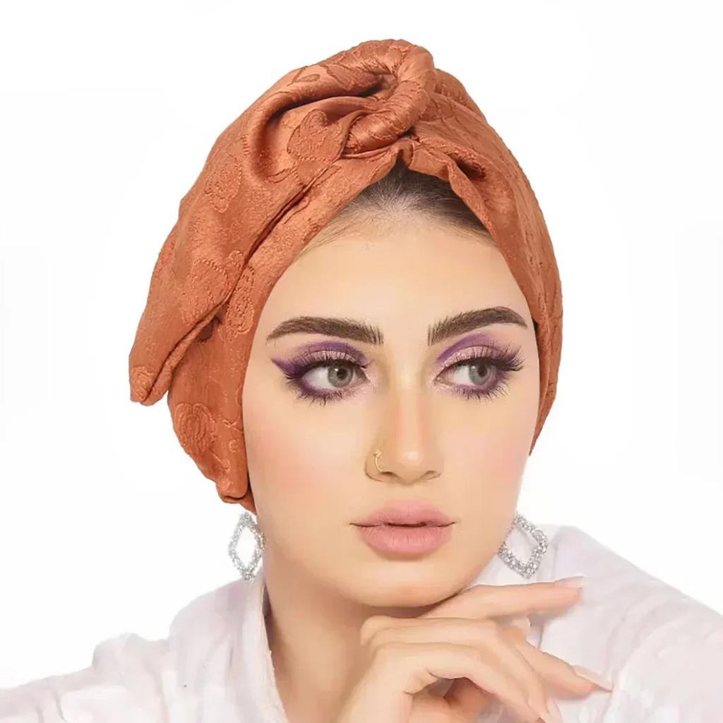 Women Sequin Knotted Turban Indian Hat Muslim Hijab Beanie Bonnet Hair Loss Headscarf Chemo Cap Headwear Bandanas Turbante Mujer