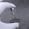 Stainless Steel Viking Odin Hammer Mjolnir Necklace for Men Vintage Nordic Celtic Knot Pendant Necklace Fashion Amulet Jewelry