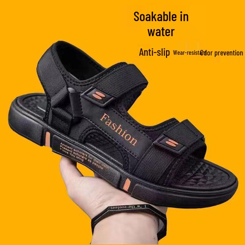 Summer Sandals: Non-slip, Odor-resistant, Wear-resistant Sports Beach Shoes with Velcro