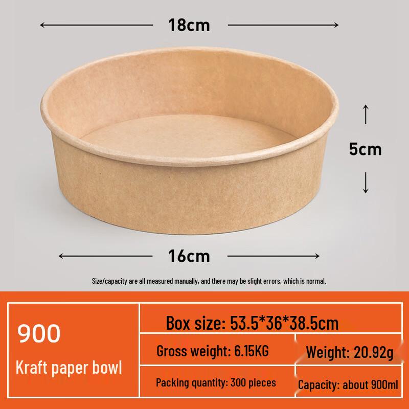 

Disposable Round Kraft-Look Plastic Food Containers with Lids