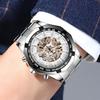 BINBOND Automatic Skeleton Men's Watch Precise Tourbillon Mechanical Watches For Men Luxury Luminous Waterproof Original Reloj