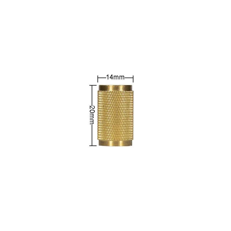 Brass Knurled Cabinet Handles Wardrobe Bar Pull with Baseplate Textured Furniture Door Handle with Baseboard Drawer Knobs