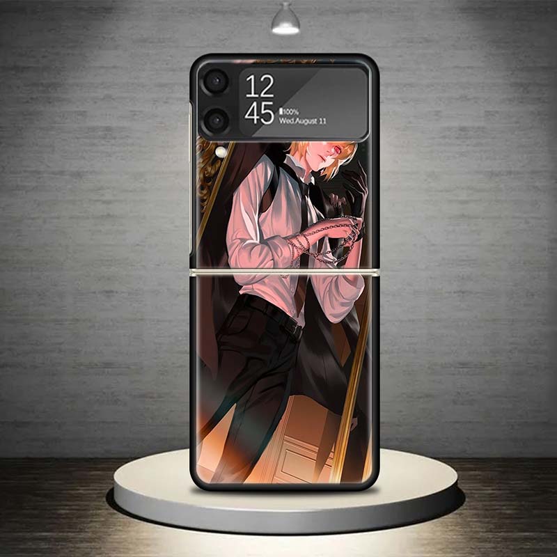 Huner X-Hunters Kurapika Phone Case For Samsung Galaxy Z Flip 7 6 5 4 3 5G Shockproof Cover Z Flip7 Flip6 ZFlip5 Flip3 Flip4 Lux