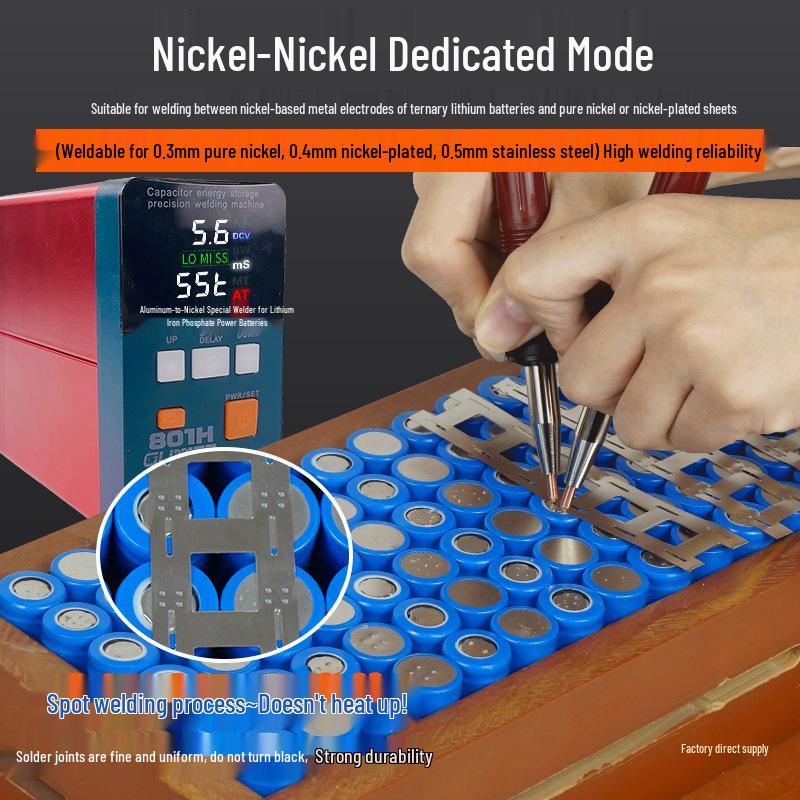 GeLingDe 801H Spot Welder for Iron-Lithium Power Battery, Aluminum-Nickel Pulse Resistance Battery Welder.