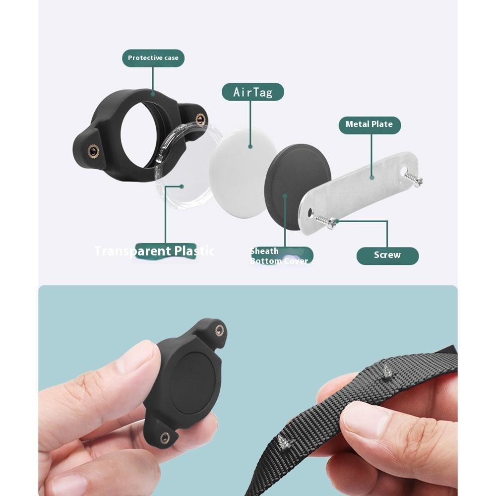 For Apple AirTag Silicone Protective Case Waterproof Cover Pet Collar Smart Tracker Holder