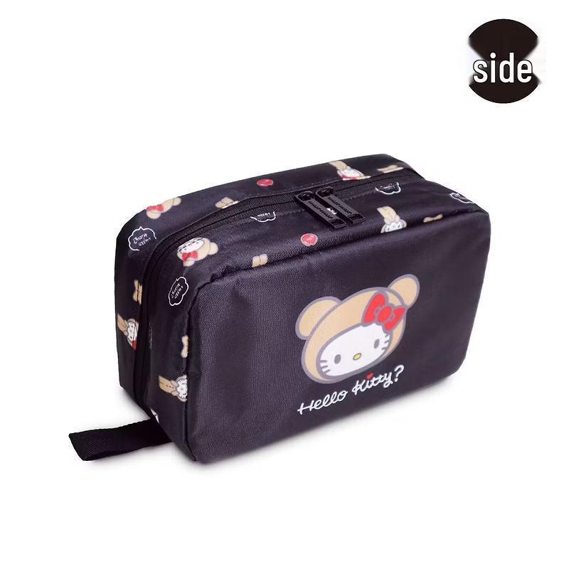 In-Stock Japanese Cartoon Cat Print Waterproof Travel Hanging Wash Bag