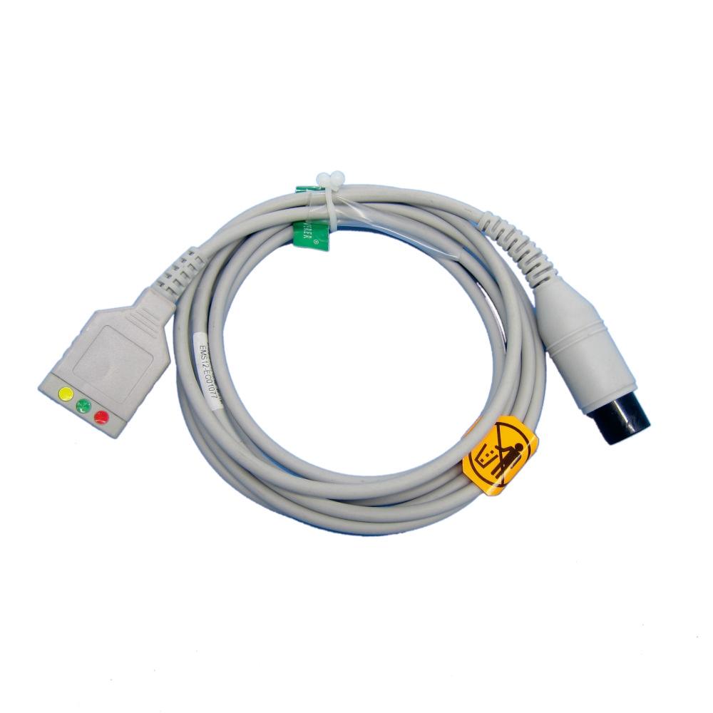 

Универсальный сменный магистральный кабель ЭКГ, промежуточный адаптер AHA, используется для сопутствующих проводов отведений ЭКГ