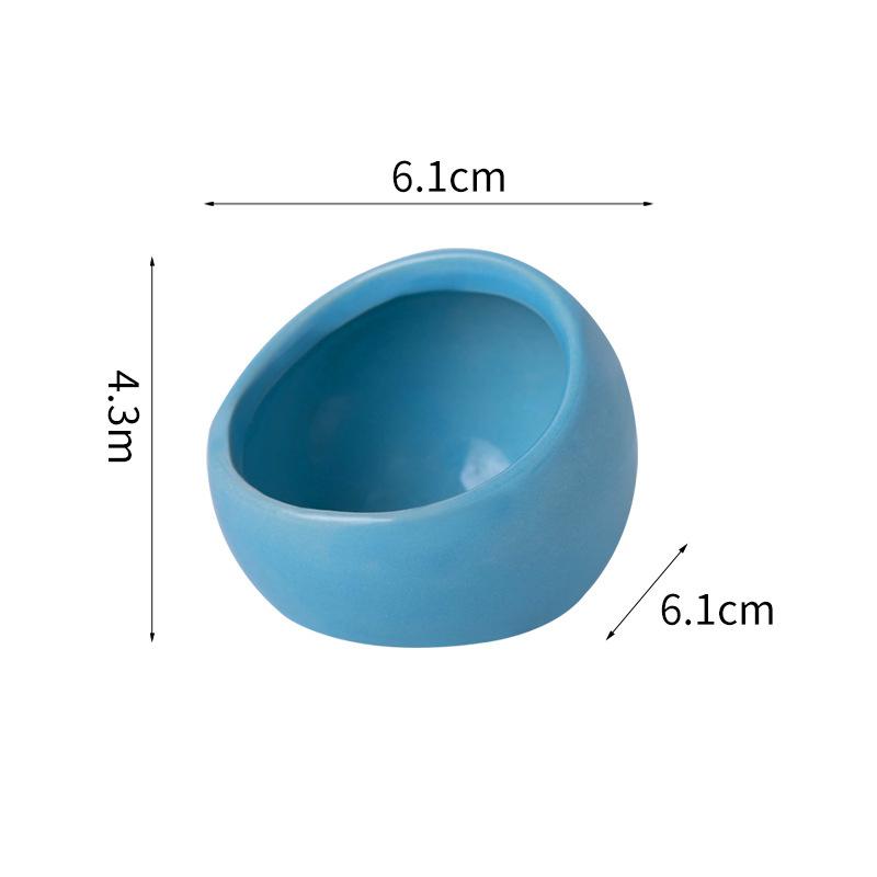 Hamster Bowl Food Dish Ceramic Small Animal Bowl Prevent Knocking Over For Food Splashing Gerbil Chinchilla Rat Ferret Hedgehog