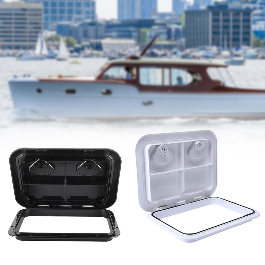 Sturdy Marine Deck Access Hatch Rectangular Cover Lid Engineering Plastic High Performance Door for Vessel RV Yacht
