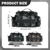 Case Tackle Bag Storage Organizer Waterproof Portable Rod Holder Reel Gear Oxford Material Multiple