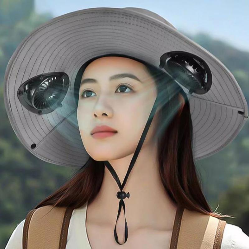 Quick Dry Bucket Hat for Men Large Brim Solar Fan Hat Breathable Sun Protection for Outdoor Adventures