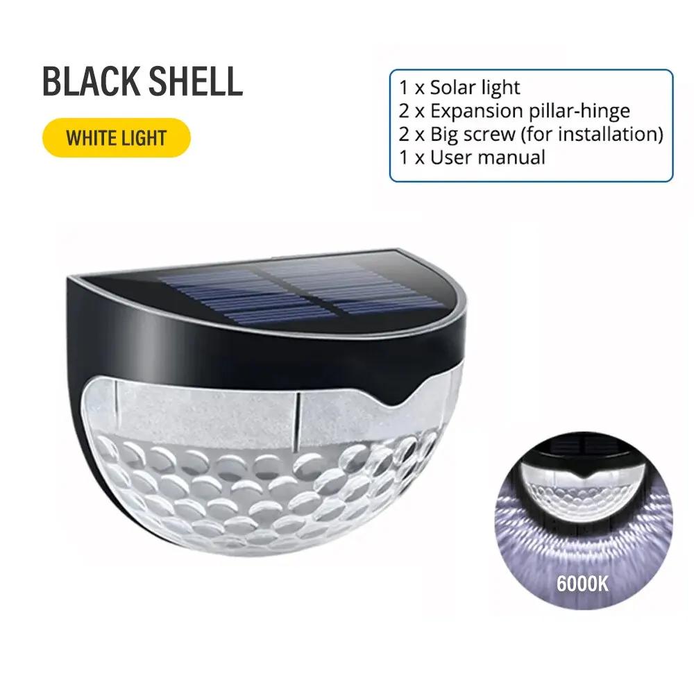 LED Solar Outdoor Fence Lights Waterproof Wall Lights Corrugated or Fence Terrace Garden Path Decorative