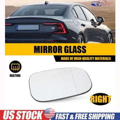 Right Passenger Heated Side Mirror Glass Replace for Volvo C30 S40 C70 V50