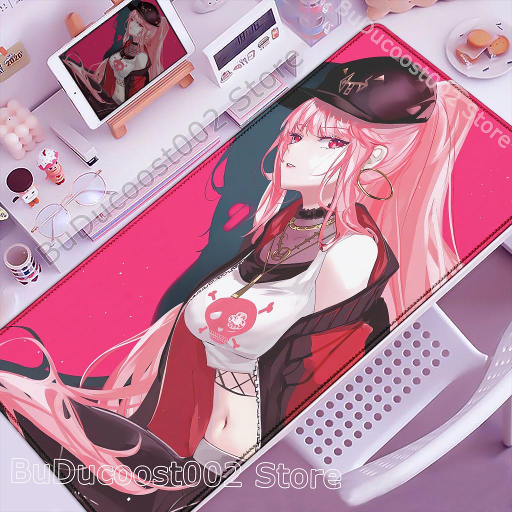 Large Mouse Pad Laptop Gamer Hololive Mori Calliope Keyboard Pad Computer Desk Mouse Mat Gaming Accessories HD Anime PC Mousepad