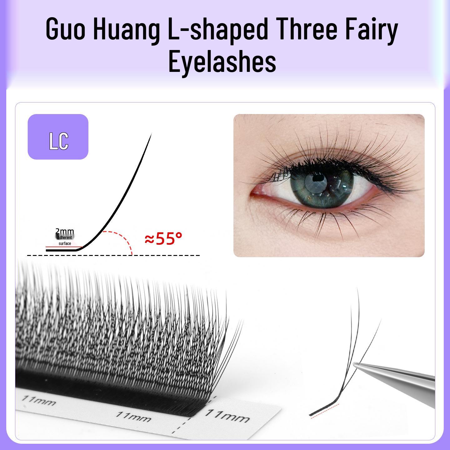 

Guofeng Sanxian Наращивание ресниц - Мягкие, долговечные ресницы-камелии 11mm
