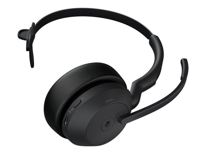 Jabra Evolve2 55 MS Mono - micro-casque - avec support de chargement