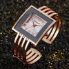 New Fashionable Women's Bangle Watch Ladies' Square Watch Stainless Steel Watch Women Quartz Watches