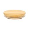 52/62/72/80/90/100mm Round Wood Mason Jar Lid Bottle Canning Storage Silicone Sealing Cap Wood Wide Mouth Cover Reusable Jar Lid