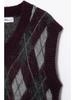 2024 Winter Women's Fashion: European & American Diamond Knit Vest 5755002