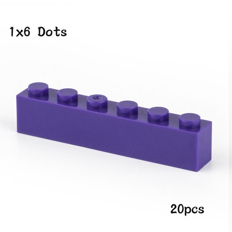 20 Pezzi Pezzi MOC 3009 Mattone 1 x 6 Compatibile Fai da Te Assemblaggio Blocchi da Costruzione Particelle Giocattolo Puzzle Cervello Bambino Regalo di Compleanno