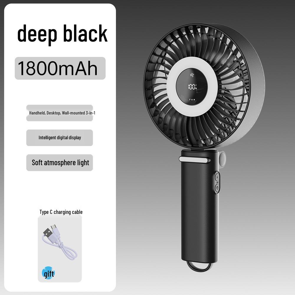 

Portable Rechargeable Folding Fan: Compact, High-Speed, Long Battery Life for Camping & Dorms