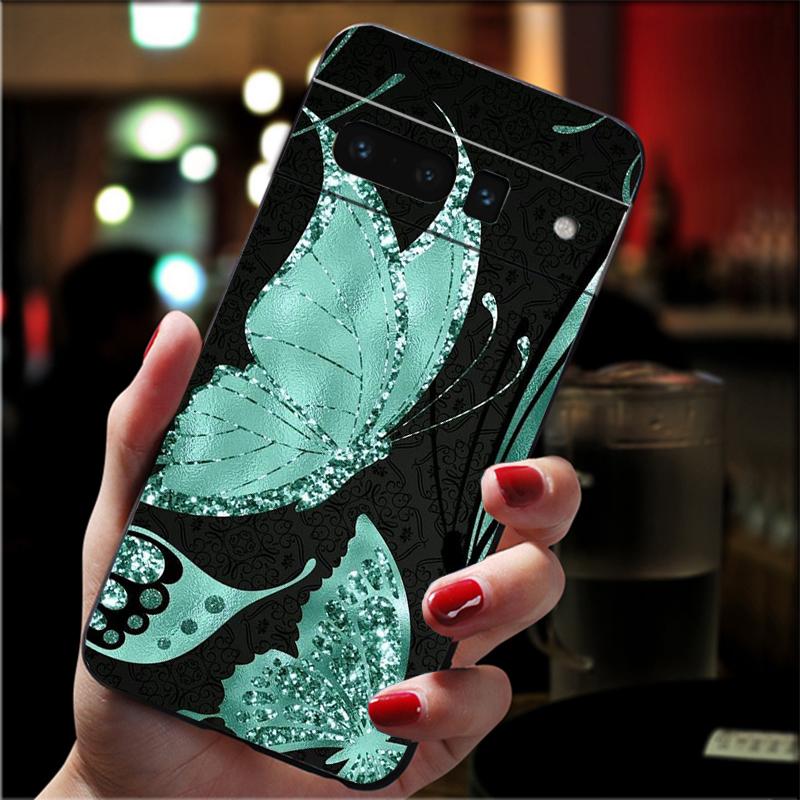 Phone Case For Google Pixel 10 9 Pro XL 9A 8 7 6 Pro Pixel 8A 7A 6A Pixel 8 7 6 5 Colorful Butterfly Flower