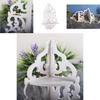 Scaffale Angolare da Parete Bianco Resistente all'Acqua Stile Campagnolo Europeo con Espositore per Fiori per Decorazione del Soggiorno