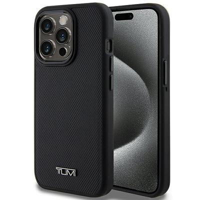 Custodia per iPhone 15 Pro Tumi Pelle Fantasia Balistica MagSafe Nera