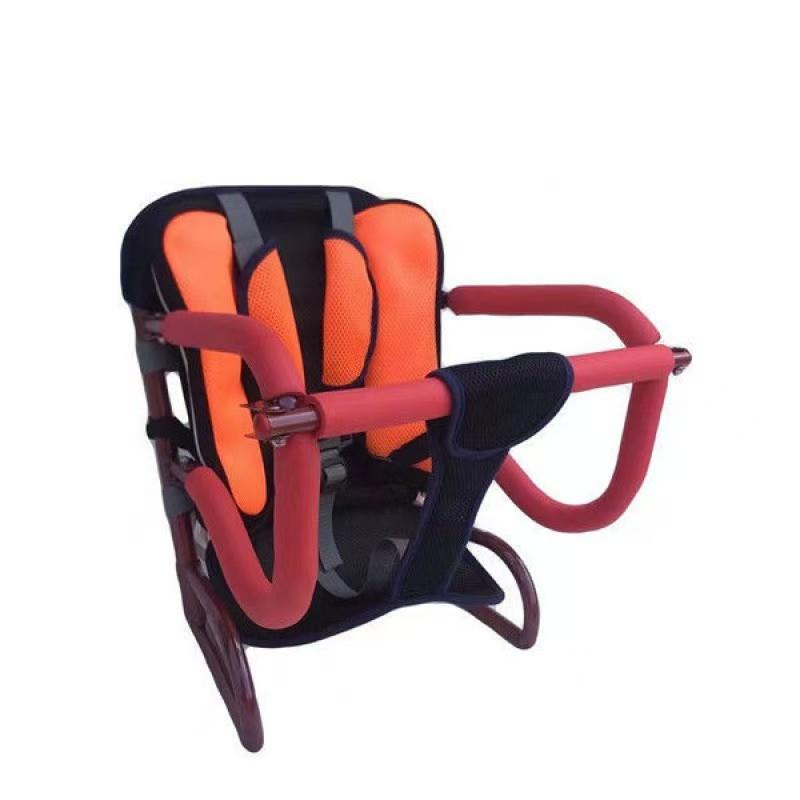 Electric Motorcycle Children s Safty Seat Seat Foldable Motorcycle Safety Seat General Guardrail With Rear Seat Selt оранжевый