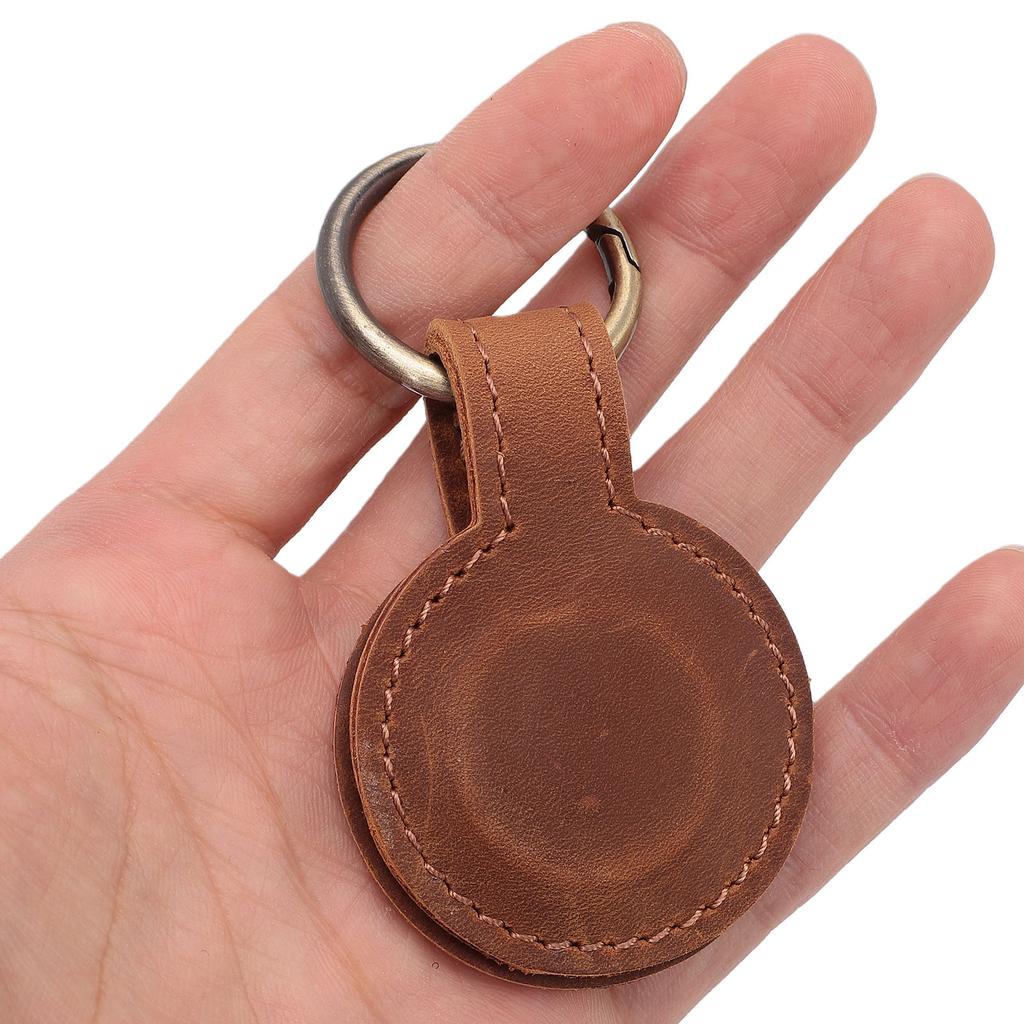 Clip Magnético para Sombrero para Viaje en Bolso Manos Libres Cuero PU Imán Fuerte Soporte Clip para Sombrero Forma Redonda Marrón