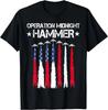Retro Operation Midnight Hammer USA Flag America 4th of July T-Shirt