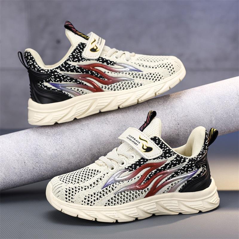 Children's sports shoes medium and large children's breathable mesh shoes boys spring and autumn light wear-resistant running breathable and comfo