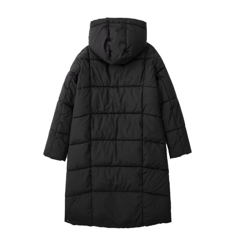 PBZA Womens Reversible Hooded Long Thick Cotton Coat Winter Casual Warm Jacket