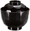 [Amazon.co.jp Exclusive] [Commercial Set] Fukui Craft New Kikko Small Soup Bowls, Black, Heat-Resistant, Made in Japan, Dishwasher Safe (10 bowls)
