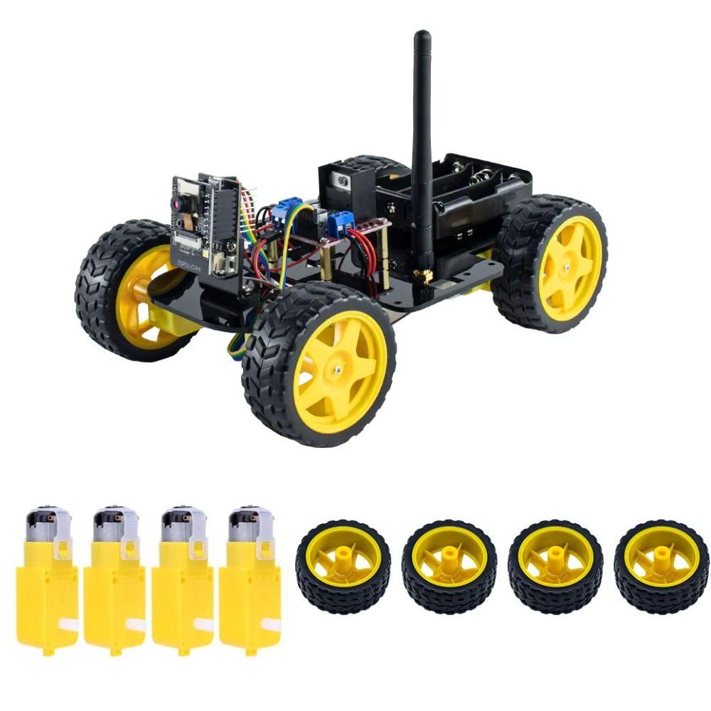 Magnetic DC Electric Motor Yellow Dual Shaft Gear Motor TT Motor Tire Wheel  Arduino Smart Car