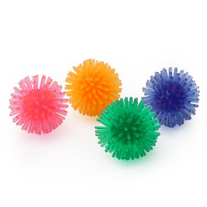 5PCS PVC Soft Thorn Ball Cat Toy Colorful Small Ball Cats Pet Toys