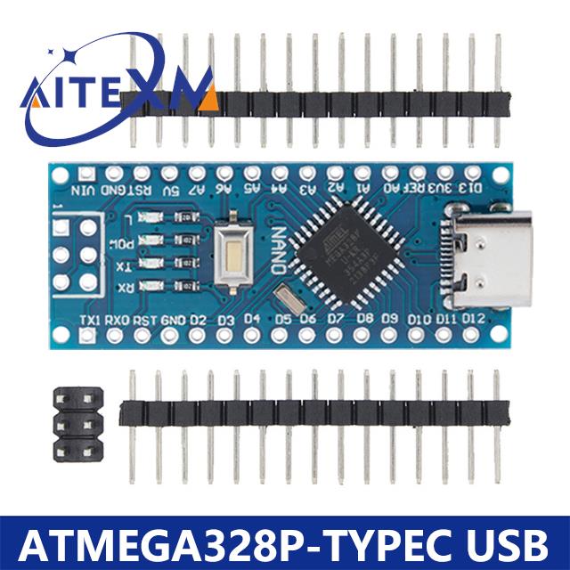 Mini / Type-C / Micro USB Nano 3.0 With the Bootloader Compatible Nano Controller for Arduino CH340 USB Driver 16Mhz ATMEGA328P