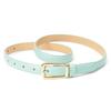 Womens Slim Alloy Buckle Belt With Leopard Print PU Leather Waistband Jeans Casual Office Wear