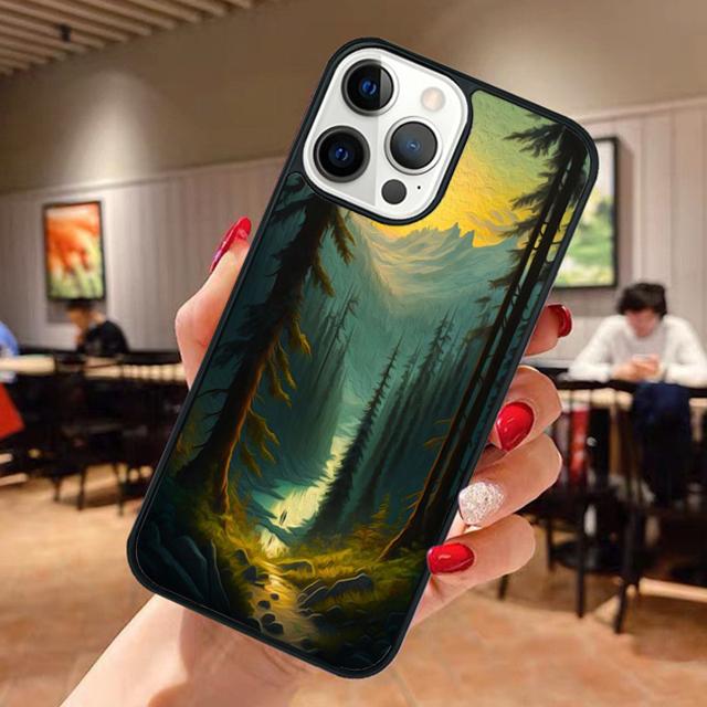 Beautiful Nature Forest Tree Phone Case For iPhone 17 Air 13 12 14 15 16  Cover For Apple Pro Max Plus Shell