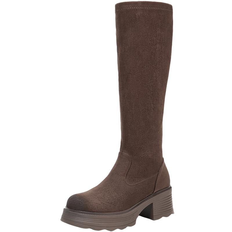 Belle Women s Winter Stretch High Boots 38