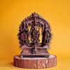 Murti Darbar de Berbec din Cupru, Realizat Manual | Idol Religios Hindus cu Chalachitr Detașabil |