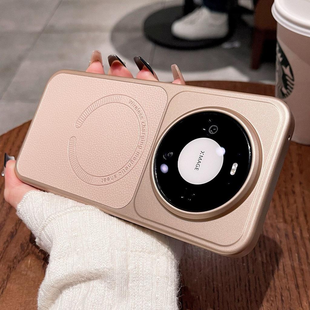 Case For Huawei Mate 80 Pro Max 70 Air 60 Pro+ Lychee Grain Magnetic Shockproof Leather Phone Case